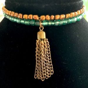 👑 Bundle of Two vintage Bracelets, Teal & Copper